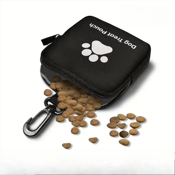 Sac à friandises en forme de patte de chien imperméable résistant à l'usure avec fermeture à glissière pour chiens occassions spéciales
