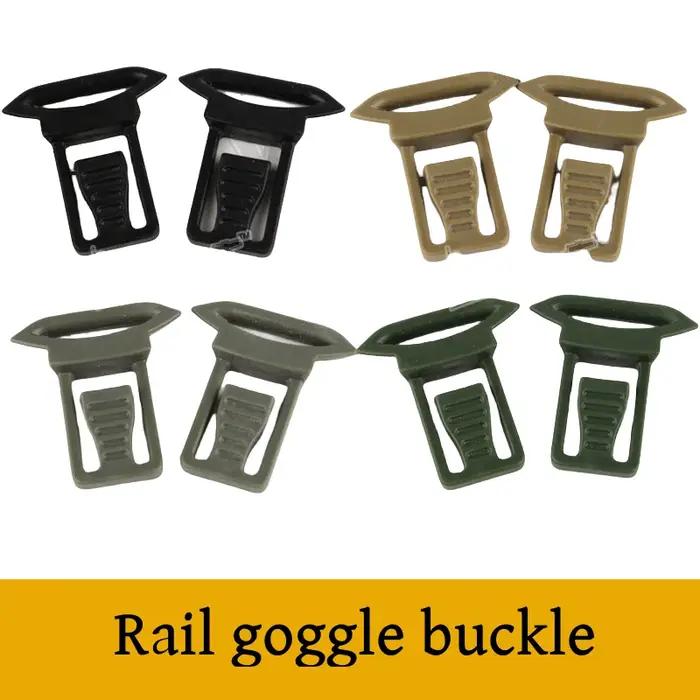 Rail guide montage pour casque paintball - Accessoire portable fixation miroir rail camping chasse