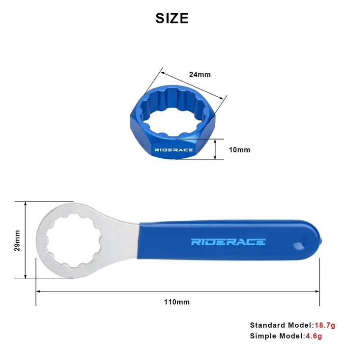 Outil de démontage de la bague de verrouillage de broche d'essieu de pédale de vélo 10T, outil de dé