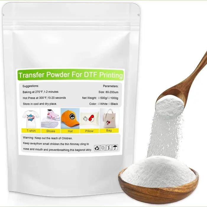 Poudre DTF, poudre thermofusible pour imprimante DTF, poudre de polyamide DTF pour film de transfert direct DTF