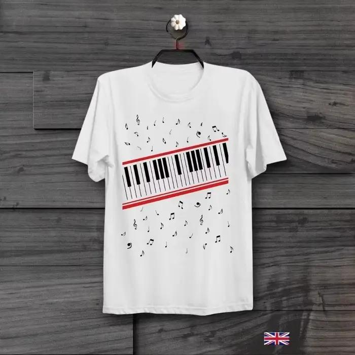 Manches courtes coton homme vêtements Piano Beat It Michael Jackson Mtv vidéo rétro Vintage Hipster