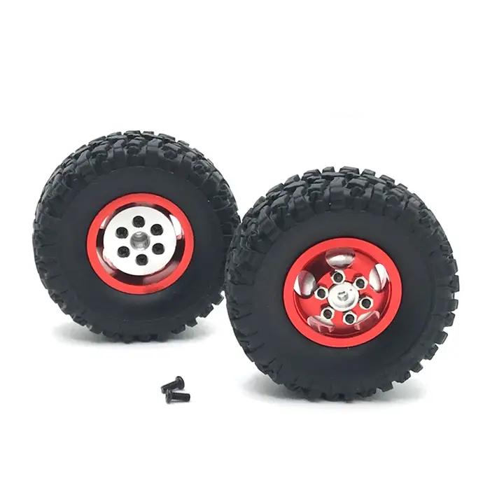 Pneus de roue roues de rallye pour MN MN78 MN82 1/12 LC79 MN D90 D91 D96 99S WPL 1/16 C14 C24 2 pièc