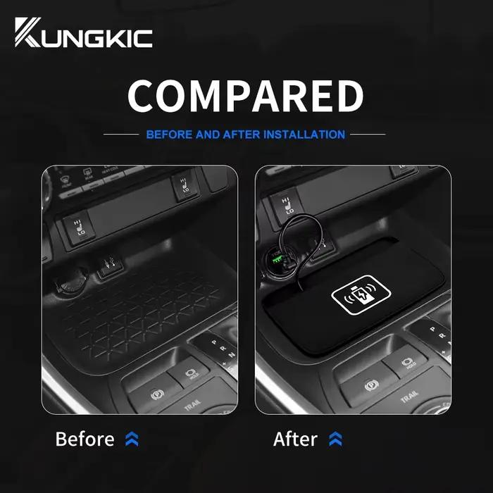 Support de charge rapide pour téléphone portable 15 W, chargeur sans fil pour intérieur de voiture,
