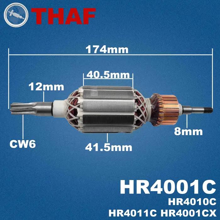Piece de rechange rotor pour marteau perforateur makita ac220v 240v neuve en cuivre pur acier pour bricolage construction renovation