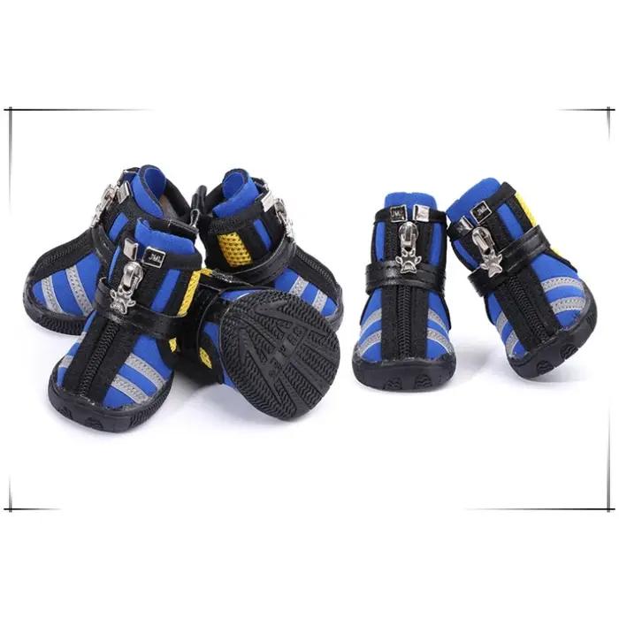 Chaussures pour chien JIAMEILE à rayures réfléchissantes