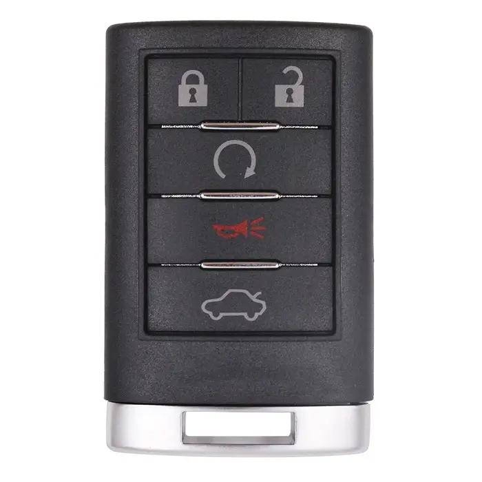 KEYECU 4/5/6 Boutons ID FCC : OUC 6000066 Pour Cadillac Escalade ESV EXT 2007-2014 CTS DTS sans clé Go télécommande 31
