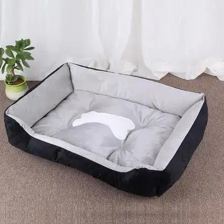 Lit chaud pour animaux de compagnie de couleur bonbon, accent carré, chenil pour petits, moyens et g