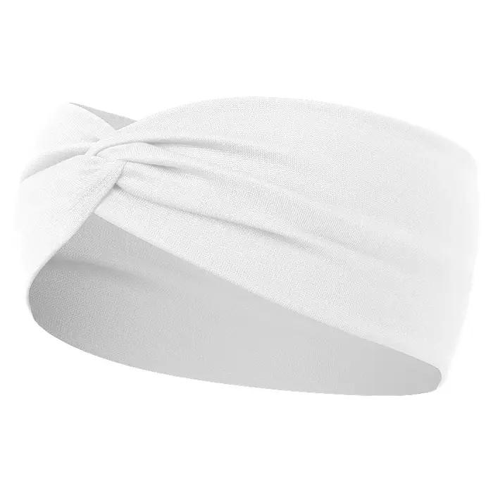 Femmes croix couleur unie bandes de cheveux filles mode imprimé léopard élastique tricoté bandeaux Vintage Turban faire