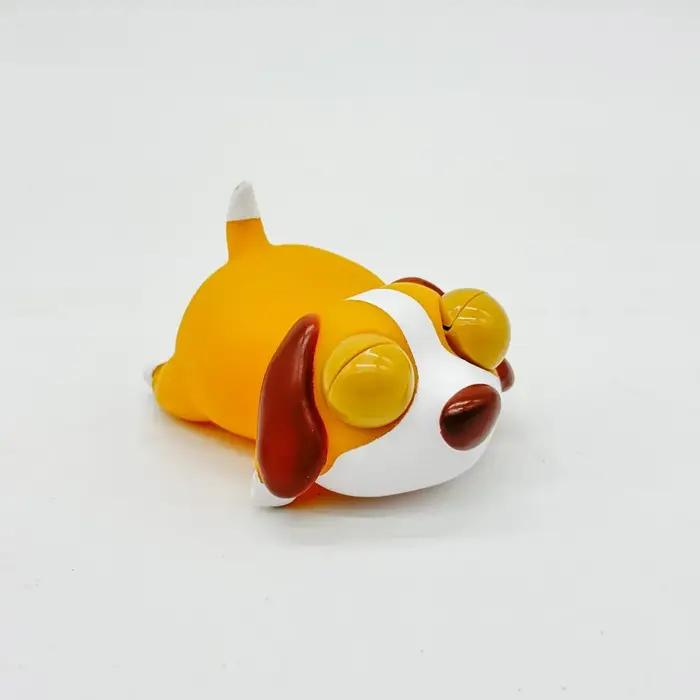 Jouet anti-stress à presser Chien endormi, jouet sensoriel amusant en forme d'animal, décoration Kawaii, cadeau créatif pour anniversaire et fêtes