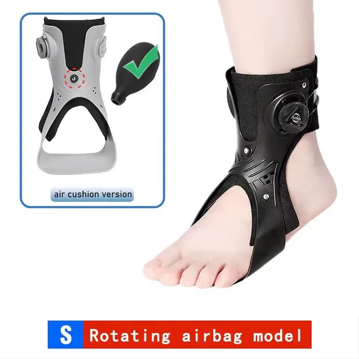 Orthèse de pied tombant AFO AFOs, Support de cheville avec Airbag gonflable confortable pour les chaussures d'accident vasculaire cérébral de l'hémiplégie, marche