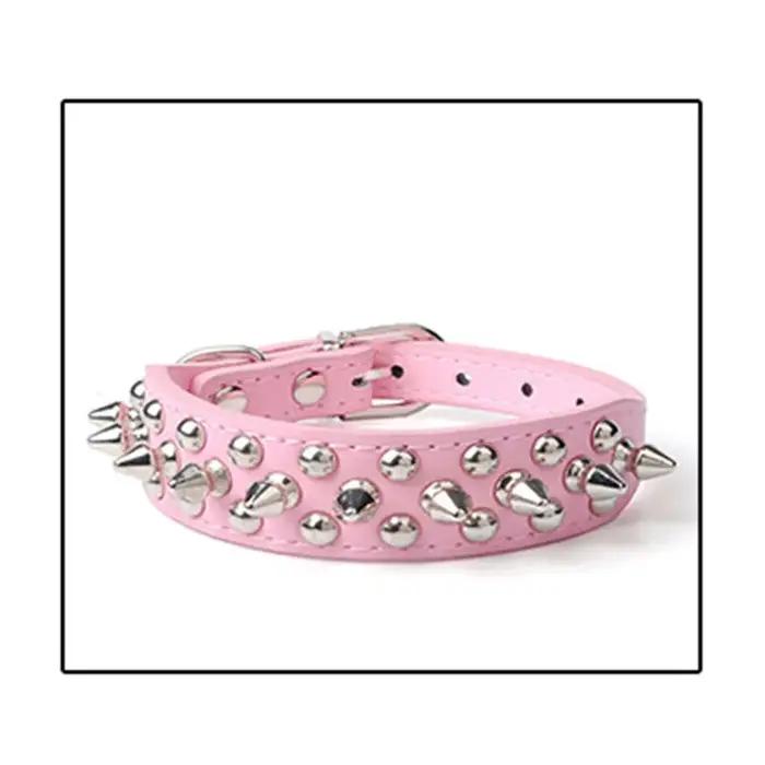 Collier rétro en cuir pour chiens bouledogue français Pitbull avec rivets dorés pour petites et grandes races chiens occasions spéciales