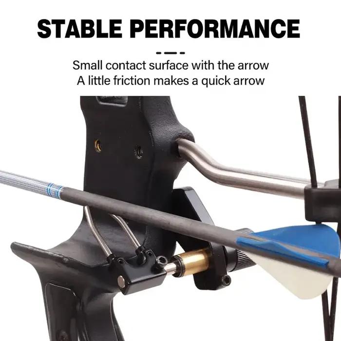 Accessoire de tir à l'arc repose-flèches métal pour archers droitiers chasse compétition et tir de loisir
