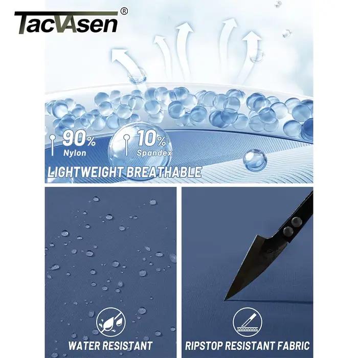 Pantalon cargo TACVASEN léger imperméable pour randonnée chasse pêche - séchage rapide homme