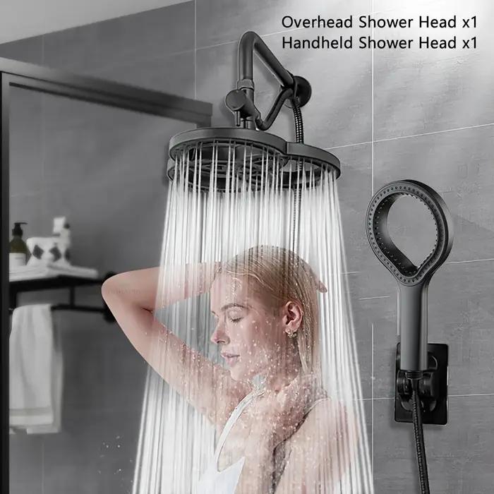 Pomme de douche pluie haute pression grand débit - design anneau pour spa après chasse détente