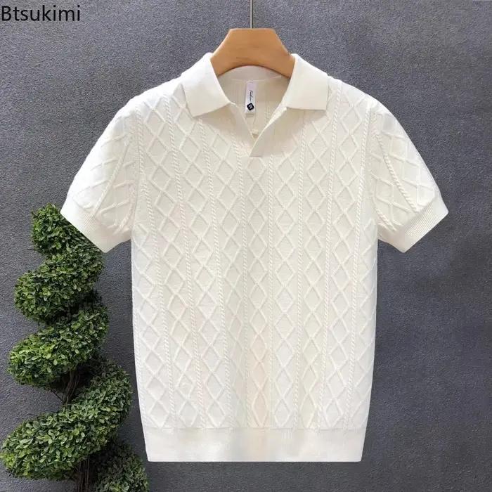 Pulls style polo pour hommes