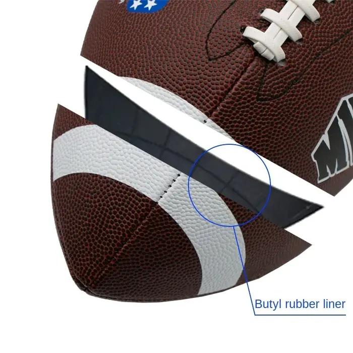 Ballon de Rugby Standard En PVC Cousu à la Machine Pour Joueurs Professionnels et Amateurs Occasions Sportives Transfrontalières