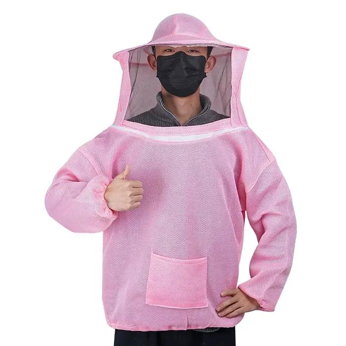 Veste de protection à capuche anti-équation trempée pour l'apiculture, vêtements de protection en ma