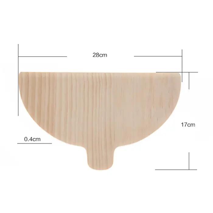 Palette à Pizza demi-ronde en bois pour la cuisson et la manipulation de pizzas et autres aliments dans les cuisines domestiques et professionnelles