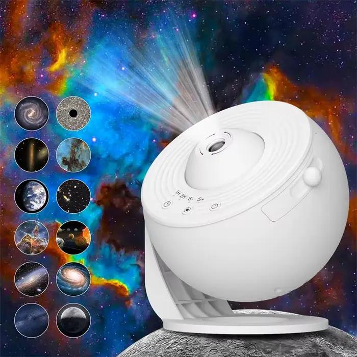 Projecteur de galaxie veilleuse LED projecteur de ciel étoilé 360 ° Lampe de nuit planétarium rota