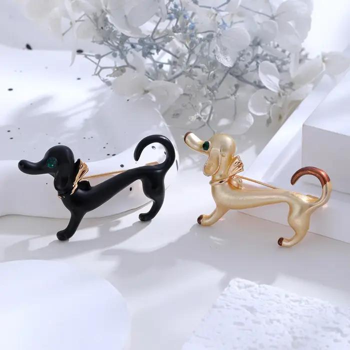 Broche vintage en forme d'animal mignon pour hommes et femmes