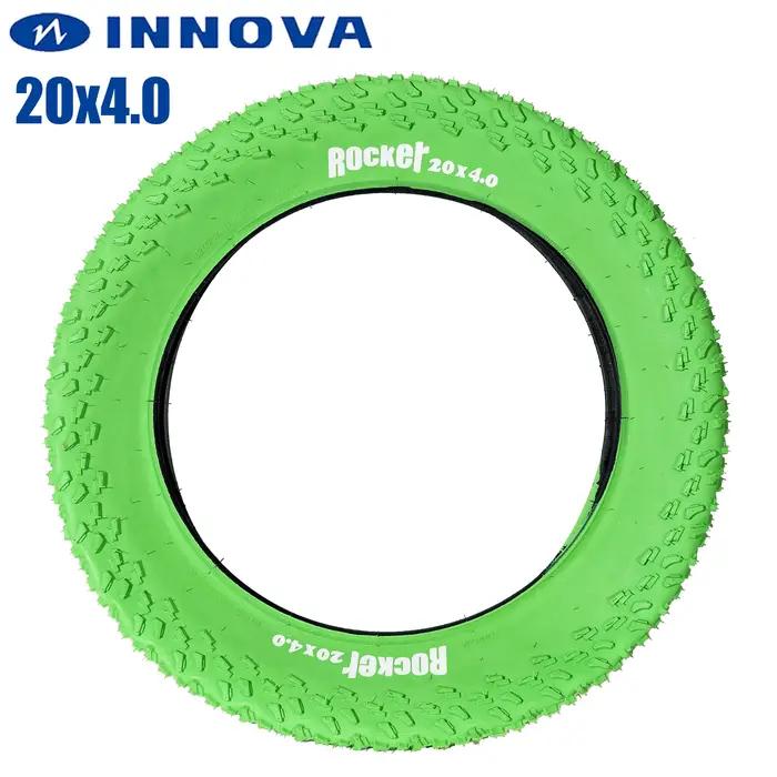 INNOVA-Pneu VTT vert 20x4.0 pour la neige et la plage, gros pneu de ville, accessoire de vélo, 20x4.