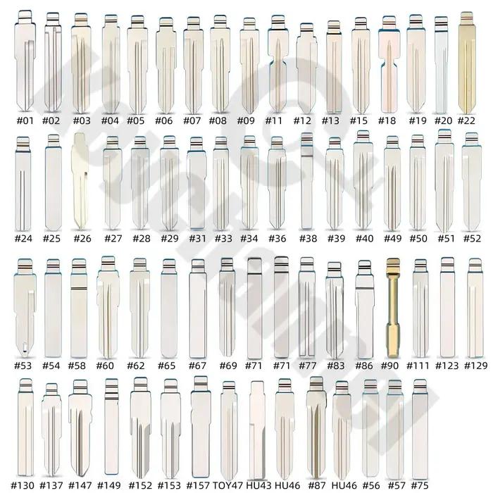66 pièces lame de clé KD KEYDIY