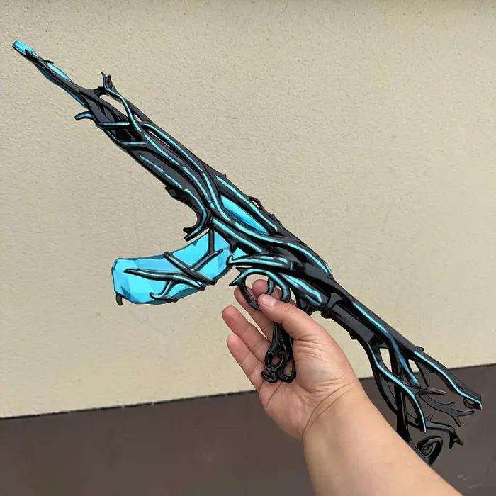 Pistolet Valorant Vandal Ak Gaia's Vengeance Cosplay Jouet PU 60cm Modèle Blanc Jaune Rouge Occasions Spéciales Garçons Jeux Vidéo Cosplay