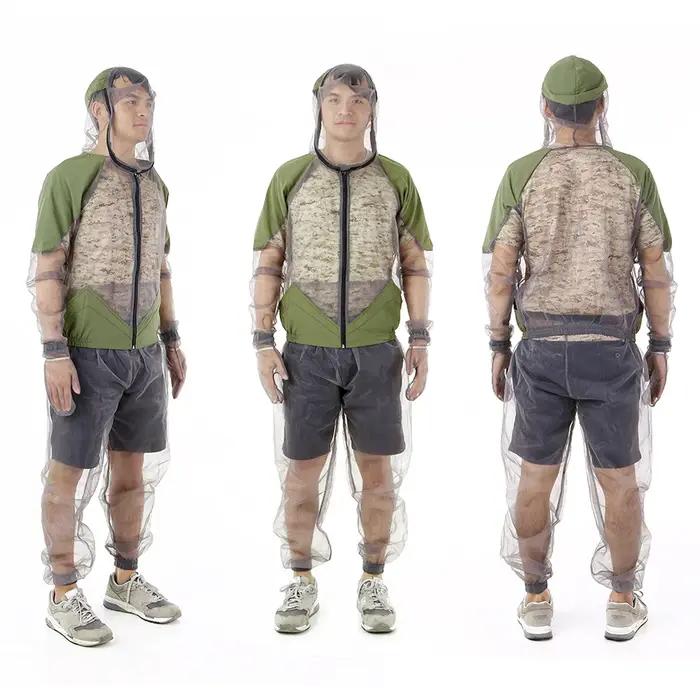 Combinaison répulsif anti-moustiques en maille