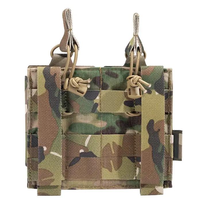 Pochette tactique Molle Double pochette pour magazines pochettes magnétiques Double couche support de cartouche universel pour M4 M14 M16 AK AR