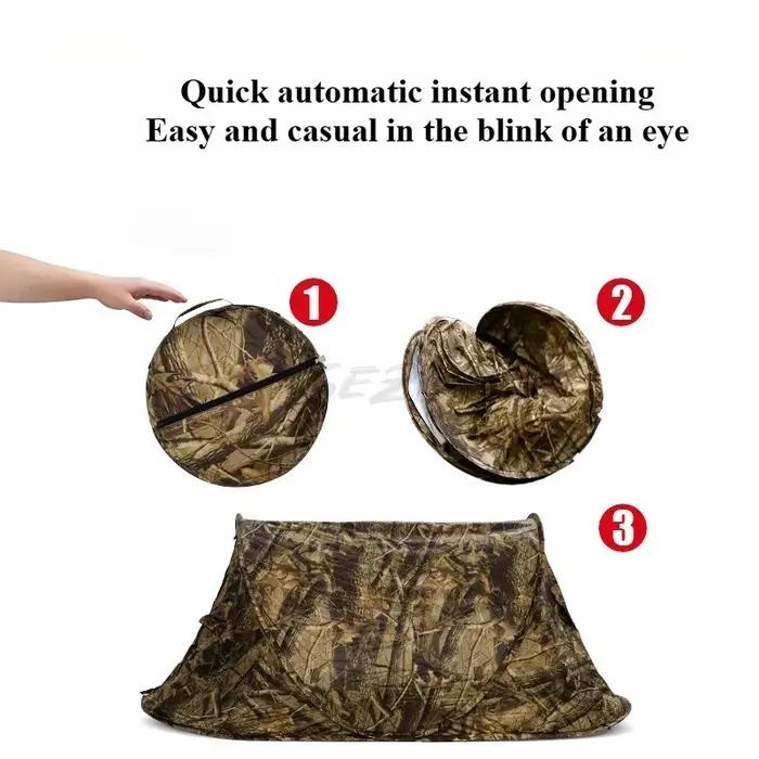 Tente de Camouflage pour loisirs en plein air, Camping pour une personne, pas besoin d'accumulation,