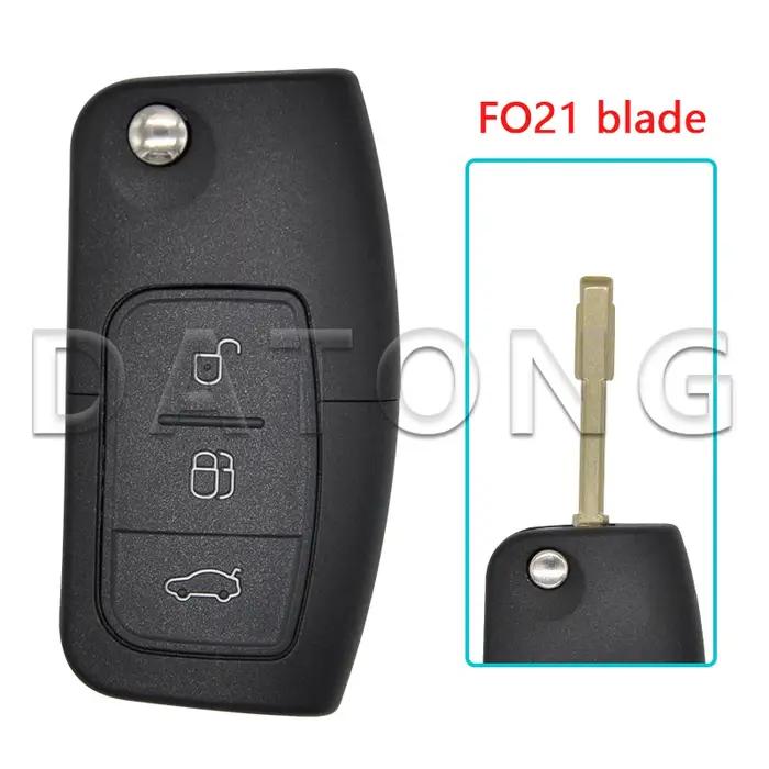 Clé de télécommande de voiture Datong World avec chip 4D60 4D63 pour Focus Mondeo Fiesta Galaxy Fusion 315/433 MHz occasions spéciales ABS métal