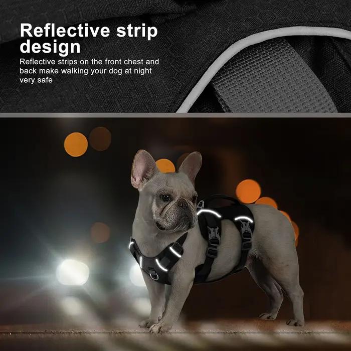 HarNISSAN-SFP Casting pour chien de compagnie en nylon, glaçure durable, poignée réglable, petit, moyen, grand chien, marche bouledogue