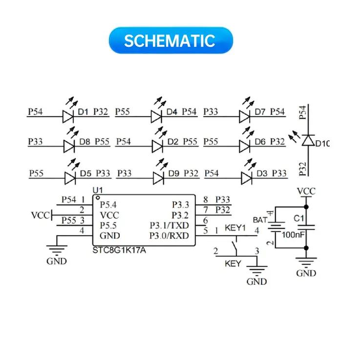 Kit d'apprentissage de soudure électronique bricolage, coquillage LED SMD SMT, Kit électronique pour la pratique du soudage, accessoires d'éclairage d'apprentissage