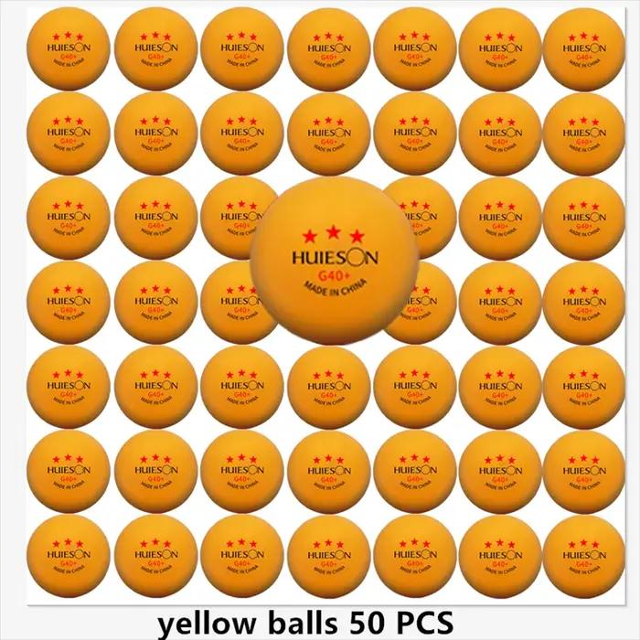 Huieson 50/100 pièces balles de Ping-Pong de haute qualité