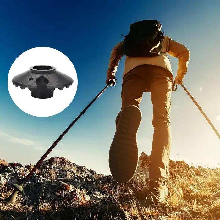 1 Paire de Paniers à Neige pour Bâtons de Randonnée, Paniers à Boue Amovibles pour Bâtons de Marche, Embouts de Remplacement et Protections pour Bâtons de Trekking