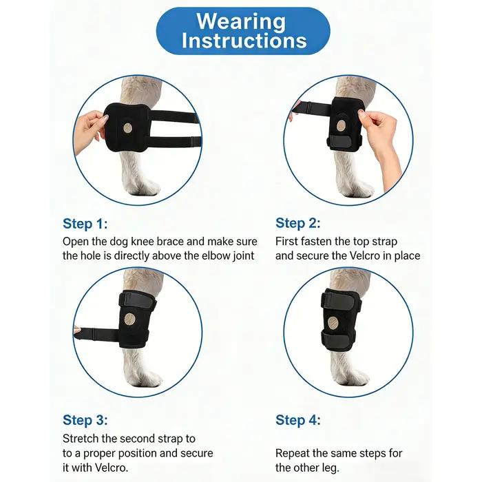 Protection des articulations et des genoux pour chiens et chats