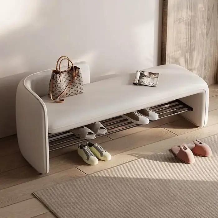 Tabouret simple et moderne pour changer de chaussures, tabouret de rangement pour chaussures d'entré