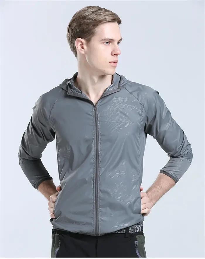 Veste de pluie de camping pour hommes imperméable et vent protégeant vêtement de protection solaire pour voyager en plein air occasions spéciales