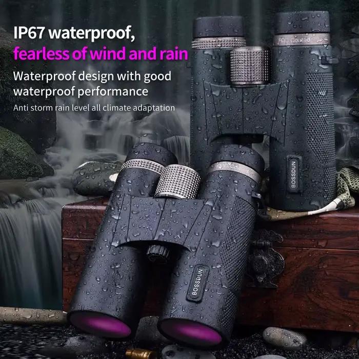 Jumelles professionnelles 12x42 HD à lentilles ED pour chasse et observation ornithologique