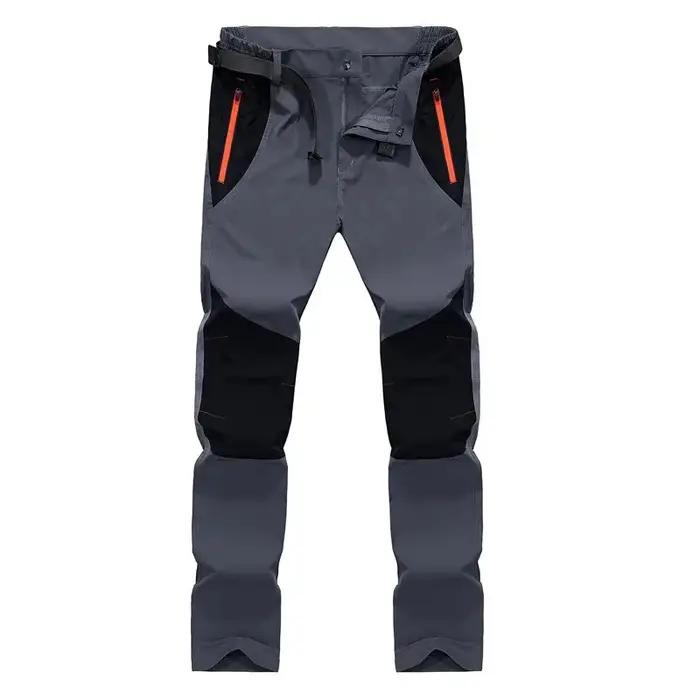 Pantalon cargo tactique homme été léger imperméable résistant multi-poches randonnée casual