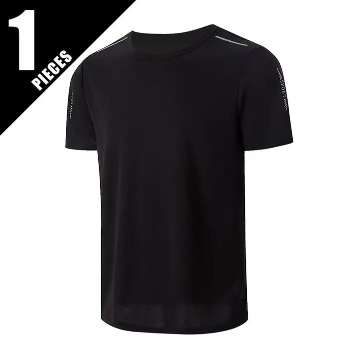 1/4 pièces hommes été séchage rapide sport mode imprimé à manches courtes adolescents ample et confo