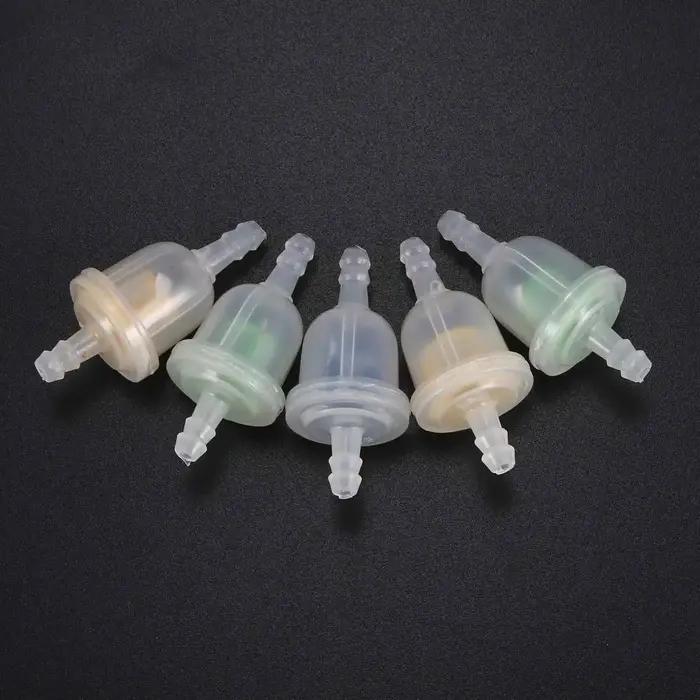 5 filtres à carburant en plastique, 3mm I/D x 5.5mm O/D pour Mini Moto, couleur aléatoire