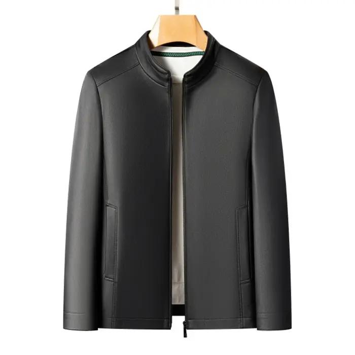 Nouvelles vestes en cuir décontractées printemps et automne 2025
