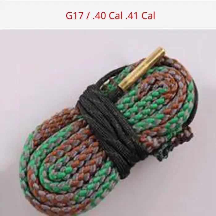 Kit de nettoyage d'alésage de pistolet de chasse avec corde de nettoyage et lingettes pour calibres 12, 22, 223 et autres armes de chasse occasions spéciales