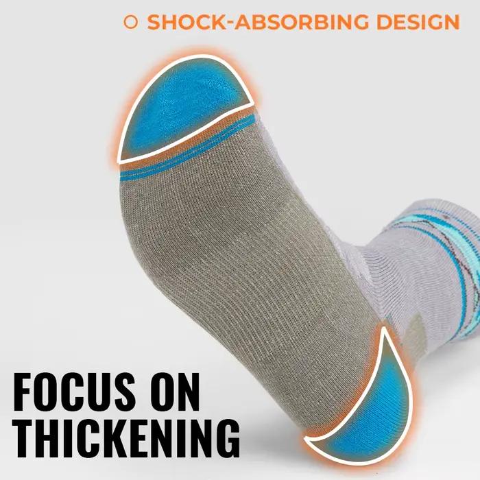 Chaussettes laine mérinos WRELS thermiques hiver épaisses randonnée élastiques absorption humidité