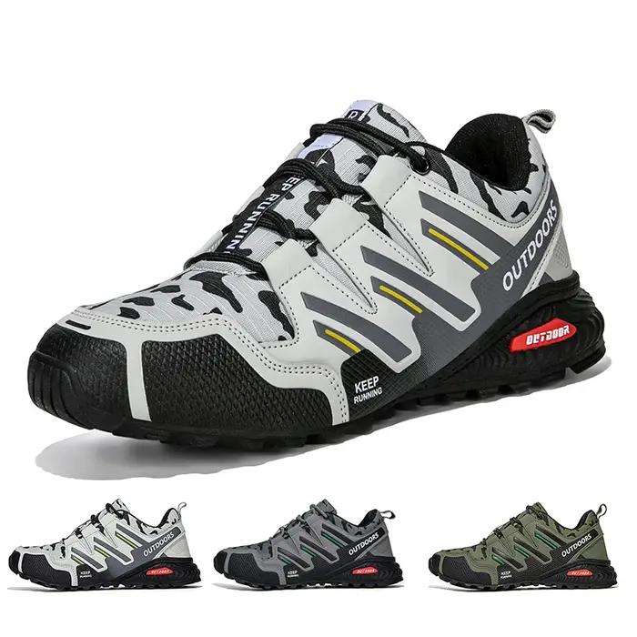 Chaussures de randonnée homme JXMHL en cuir avec semelle en caoutchouc pour randonnée entraînement chasse tactique occasions spéciales