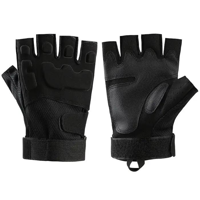 Mitaines demi-doigts absorbant les chocs pour chasse vélo escalade paintball et sports tactiques