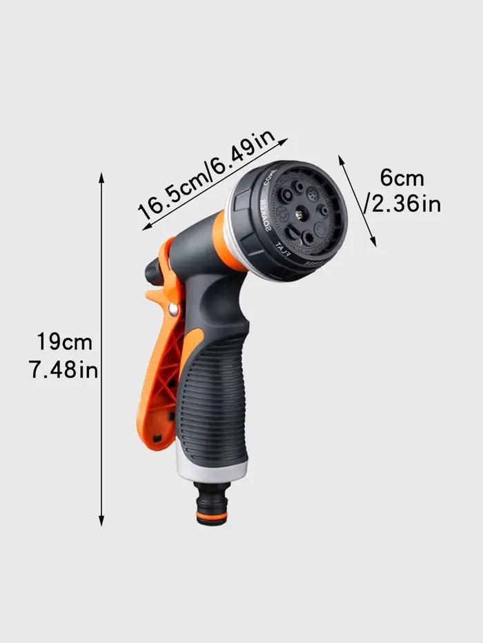 Lance d'arrosage haute pression Farden avec 8 modes de jet pour nettoyage de voiture, jardinage et irrigation domestique