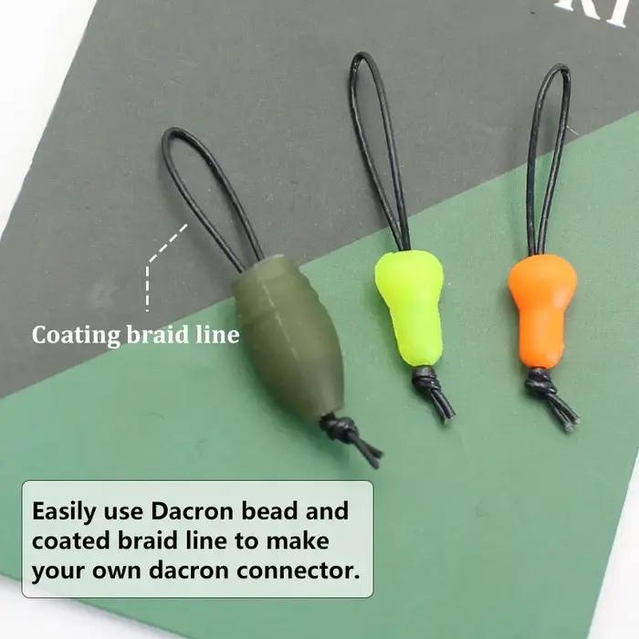 Connecteurs élastiques pour poteau en Dacron, attachés à la main, adaptés aux plates-formes de pêche