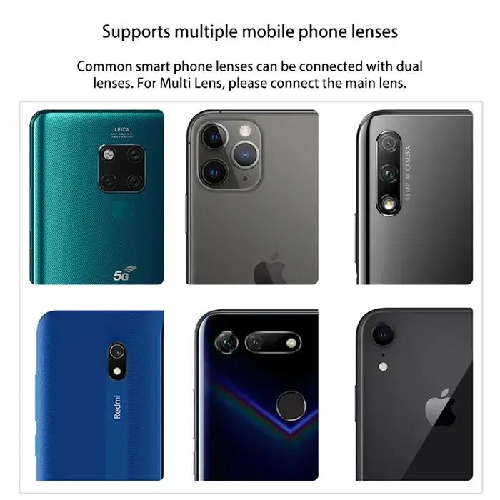 Support smartphone universel amélioré pour jumelles et télescopes - Adaptateur clip souple en caoutchouc